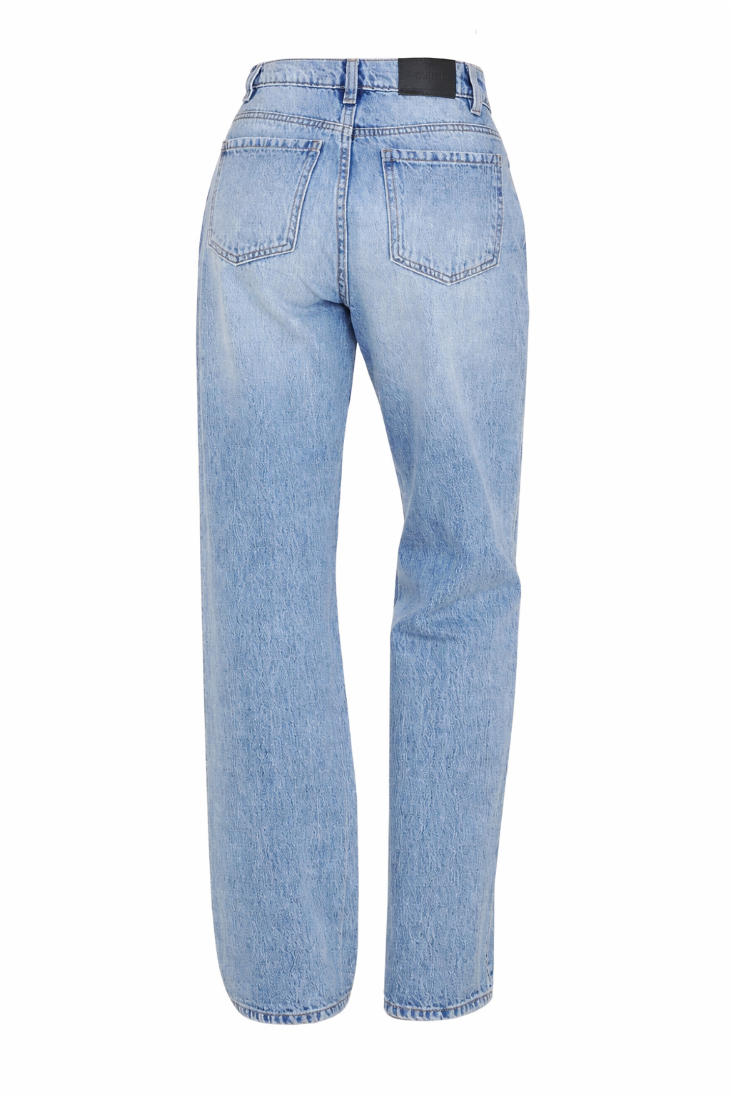 Jeans rectos en denim azul claro