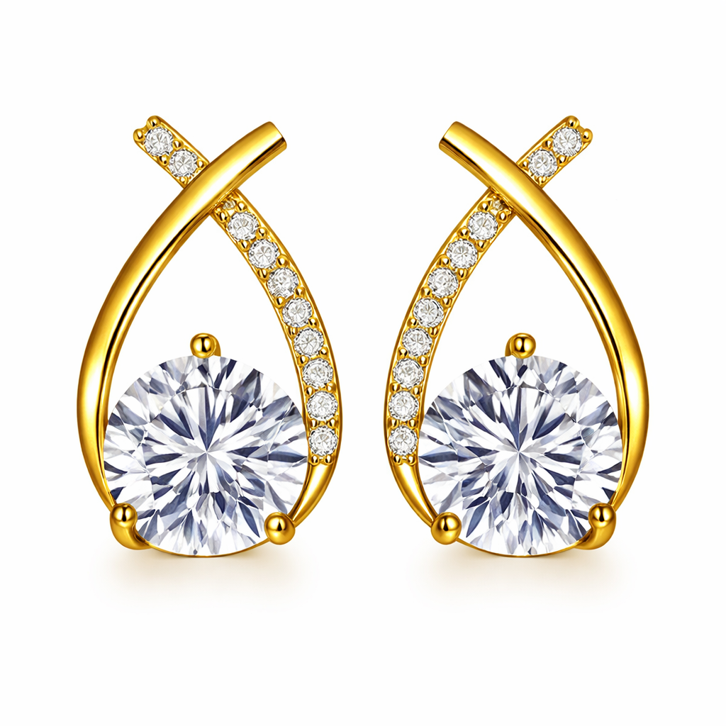 Pendientes Elegance Cruzada