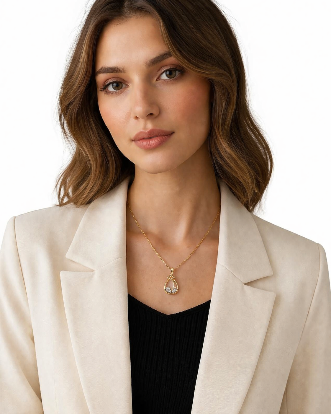 Collar Dorado con Colgante Elegante