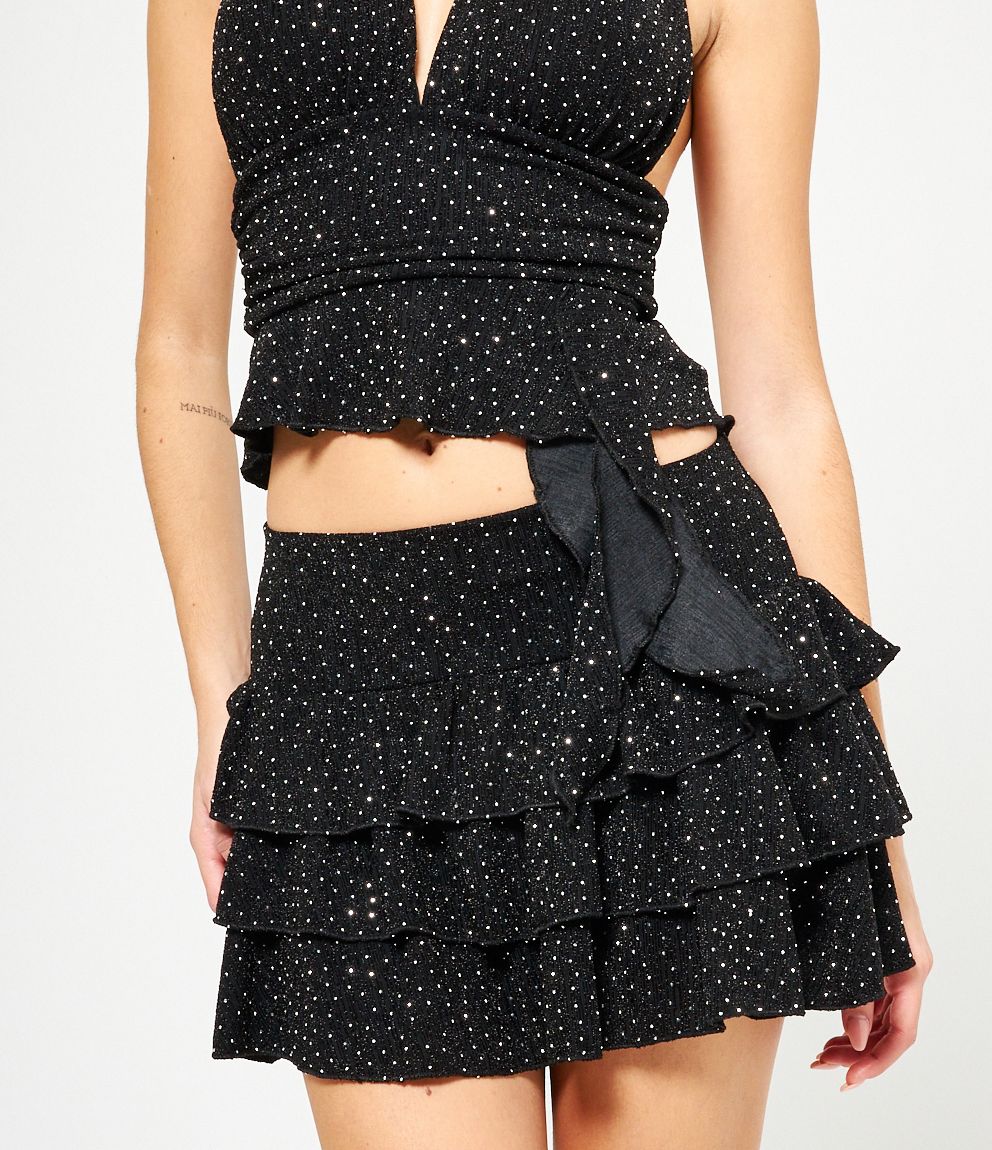 Conjunto negro brillo