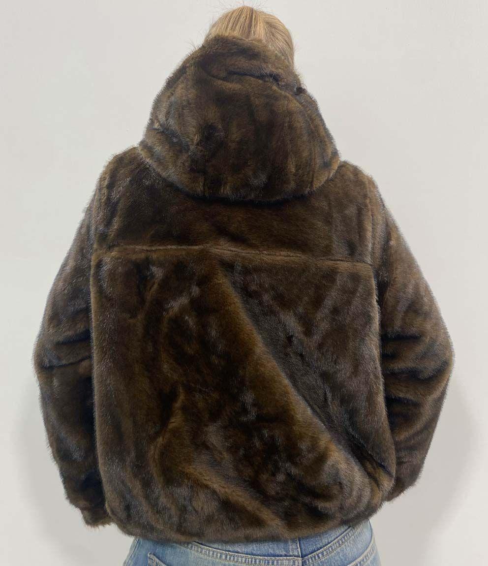 chaqueta efecto pelo