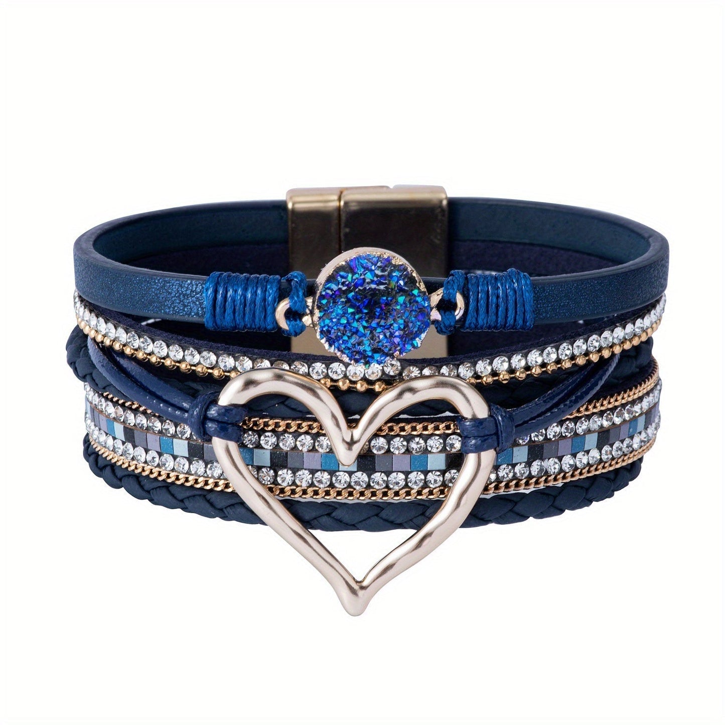 Bohème Mehrlagiges Lederarmband