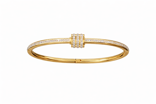 Pulsera Dorada Brillo