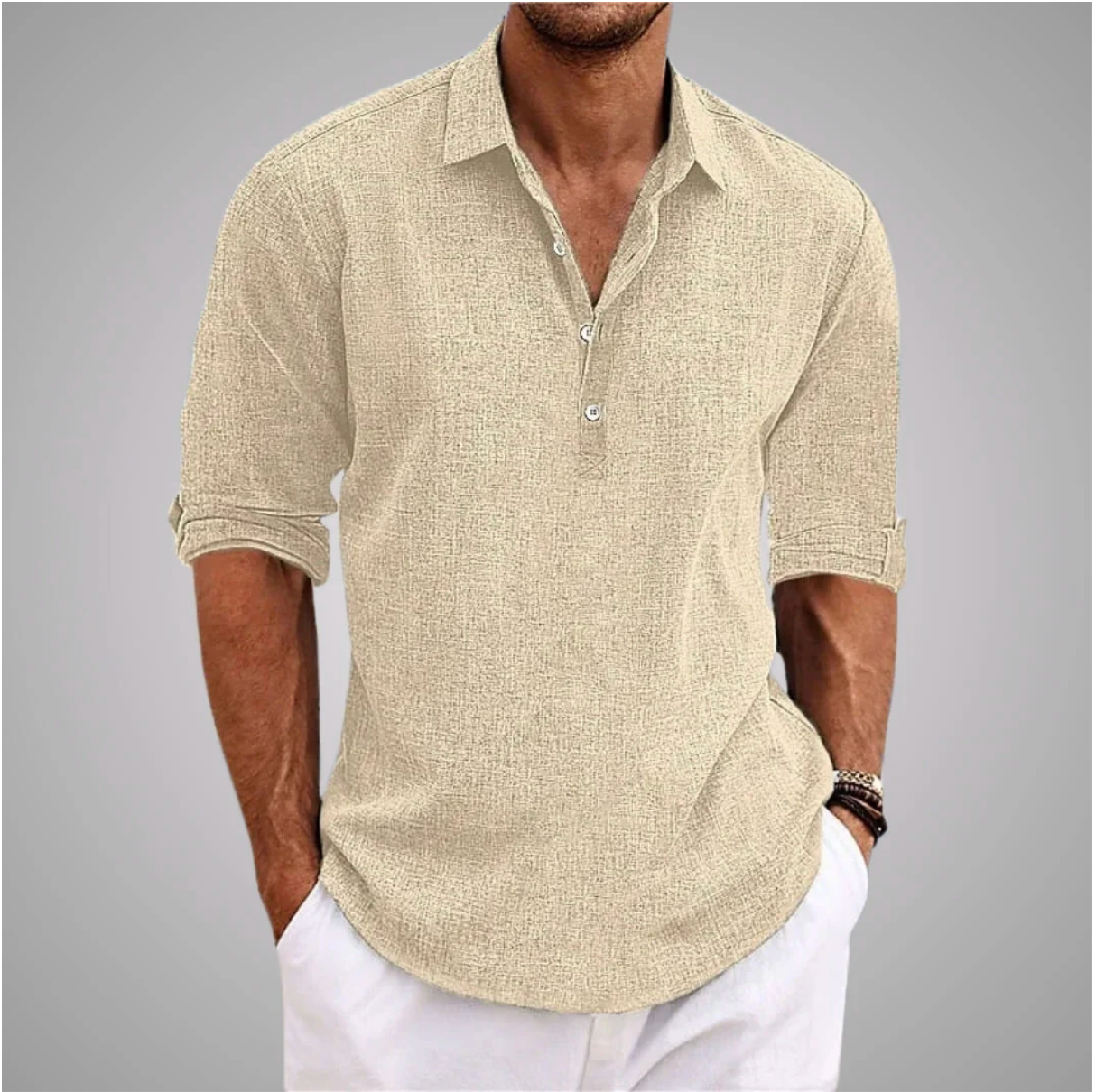 Camisa informal de lino