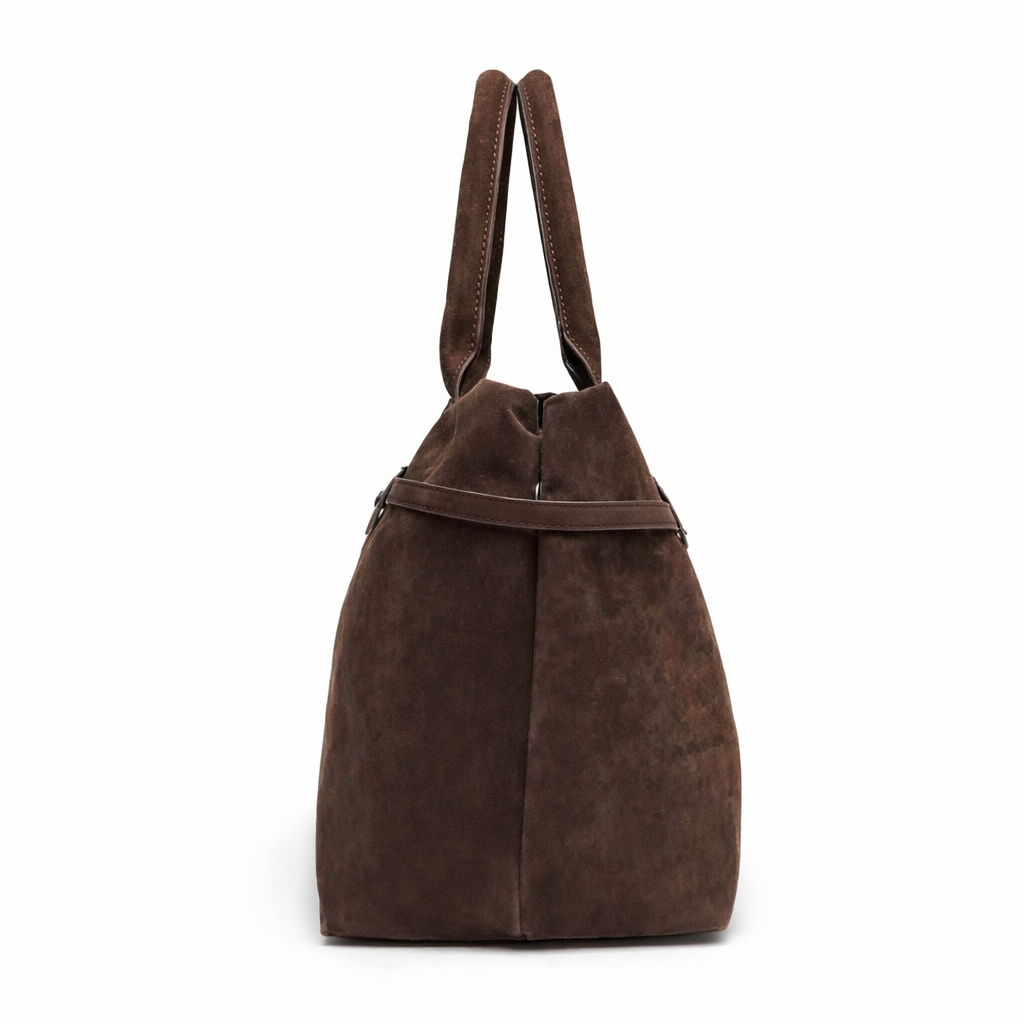Bolso tote vintage marrón