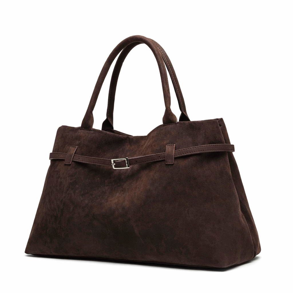 Bolso tote vintage marrón