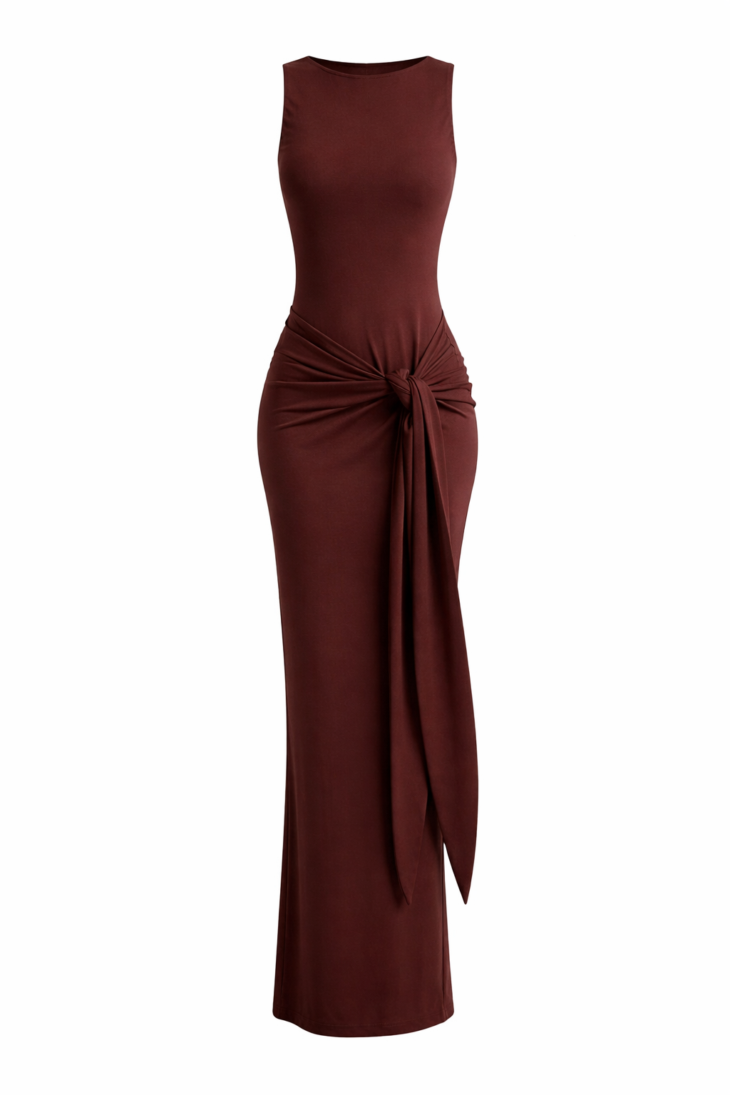 Vestido halter satinado