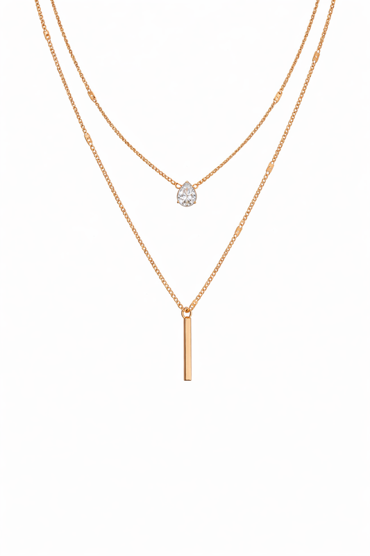 Conjunto collar dorado