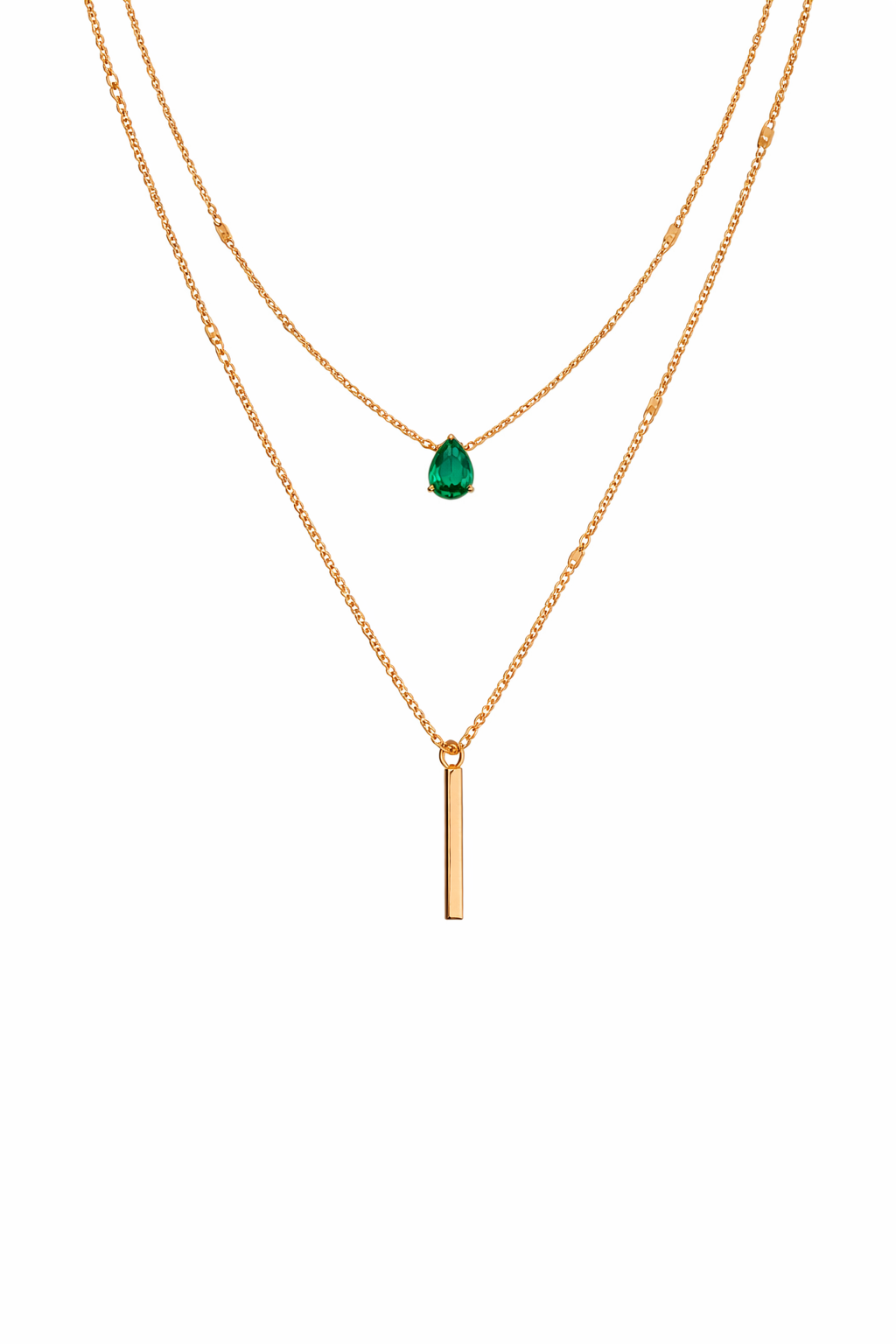 Conjunto collar dorado