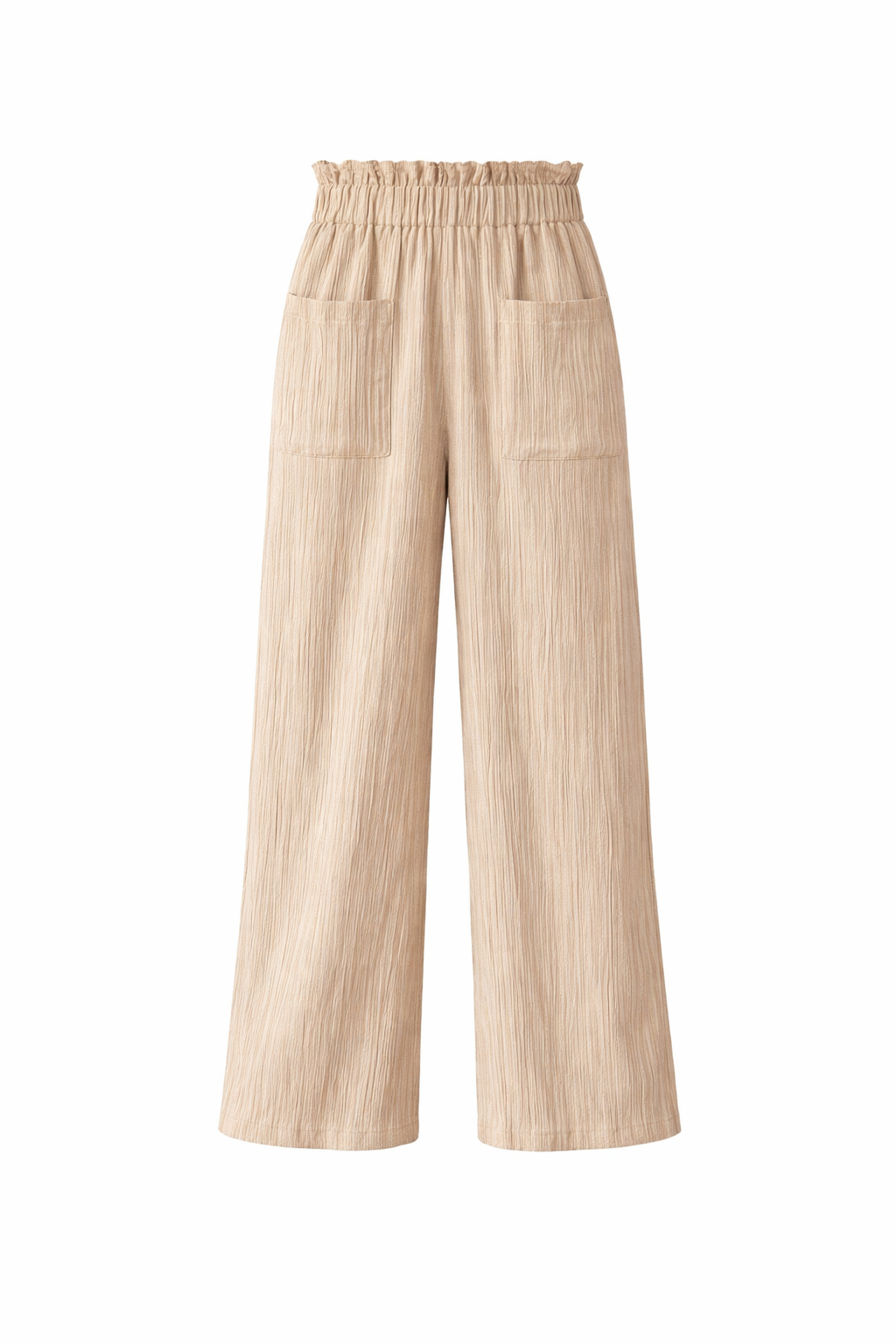 Pantalón ancho cintura doble