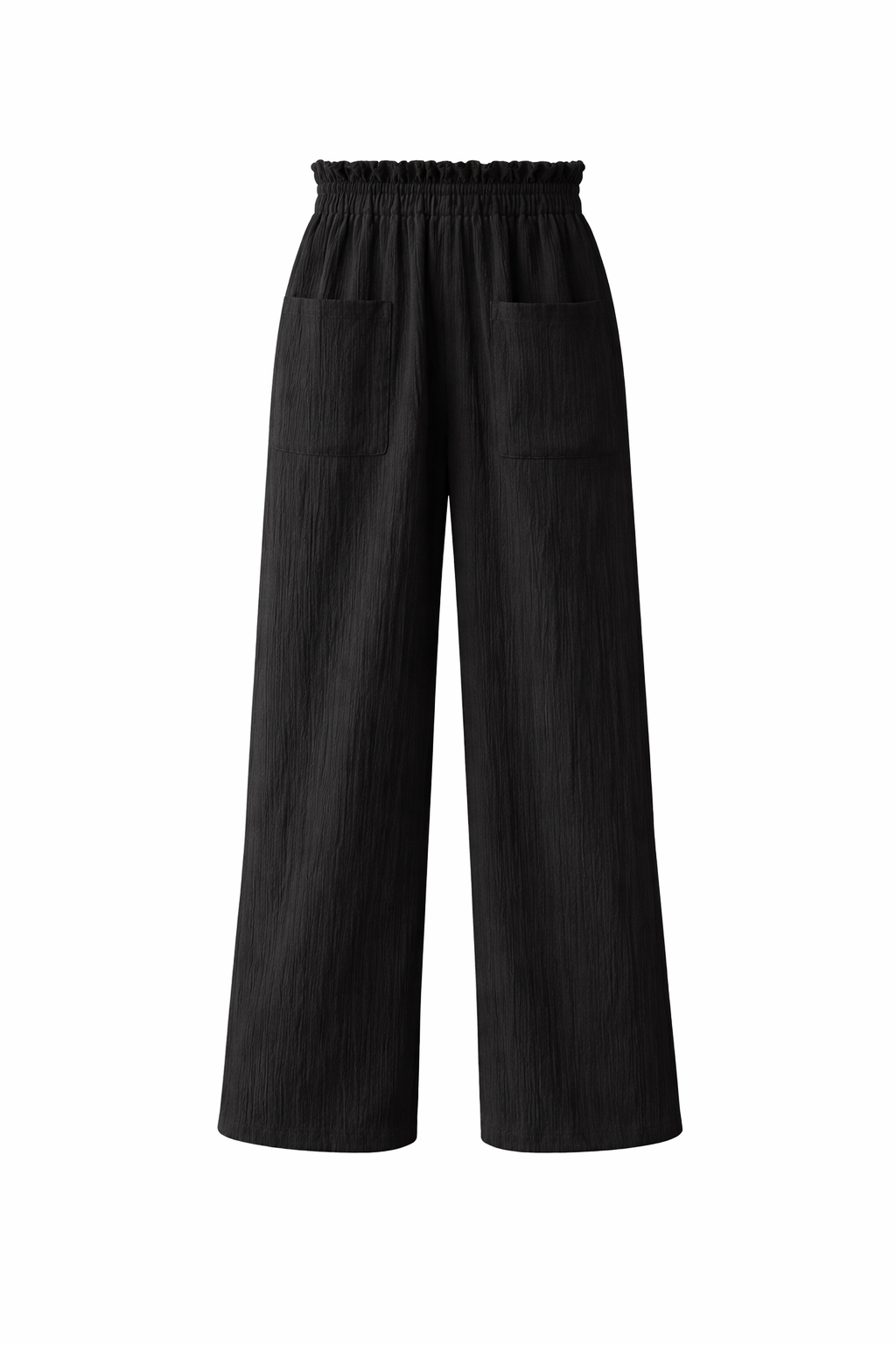 Pantalón ancho cintura doble