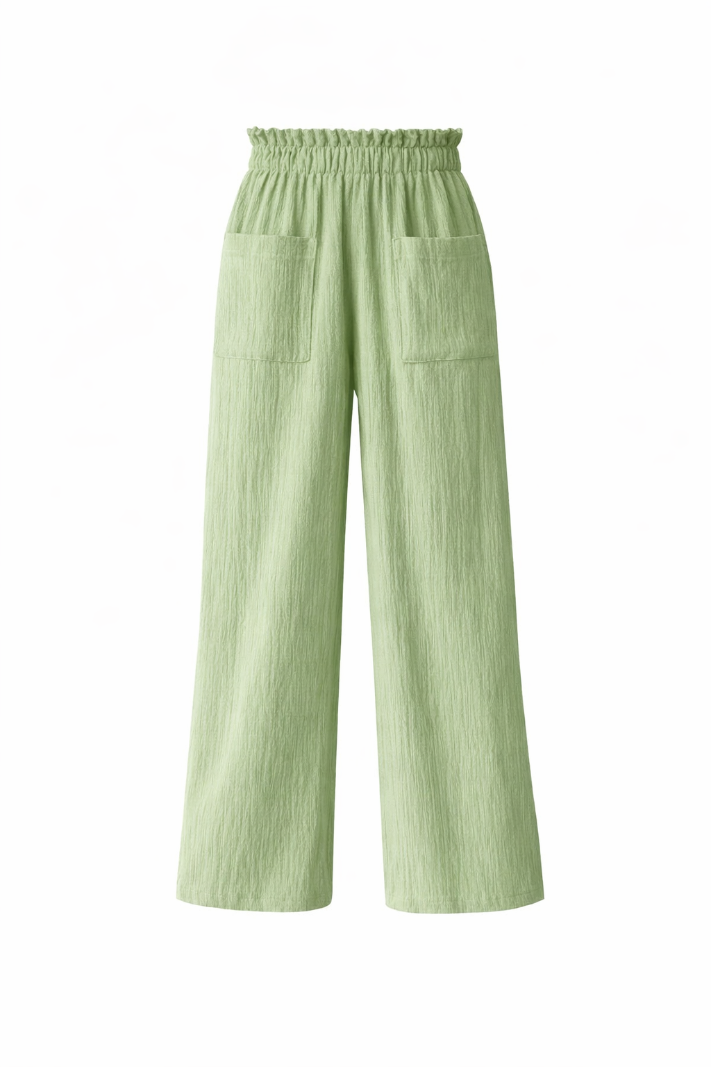 Pantalón ancho cintura doble