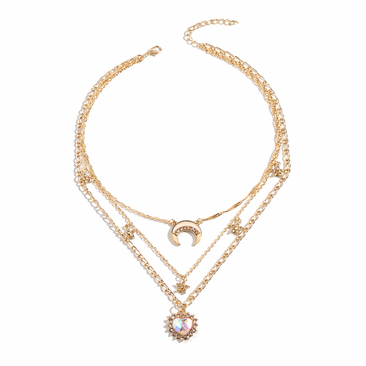 Pack de tres collares estrellados