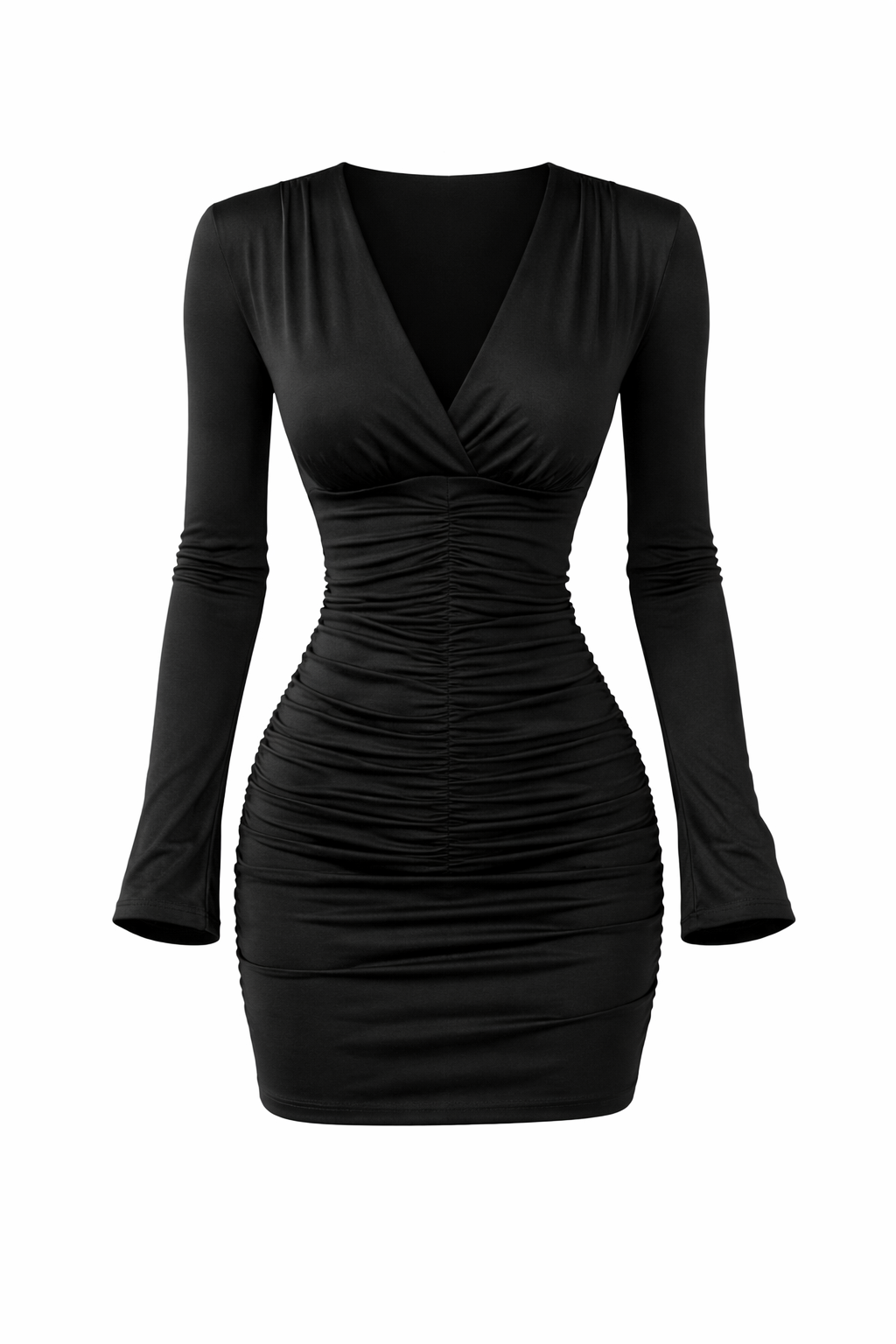 Vestido de mangas acampanadas