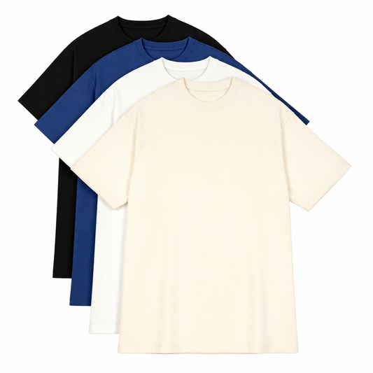 Pack de 4 camisetas Oversize