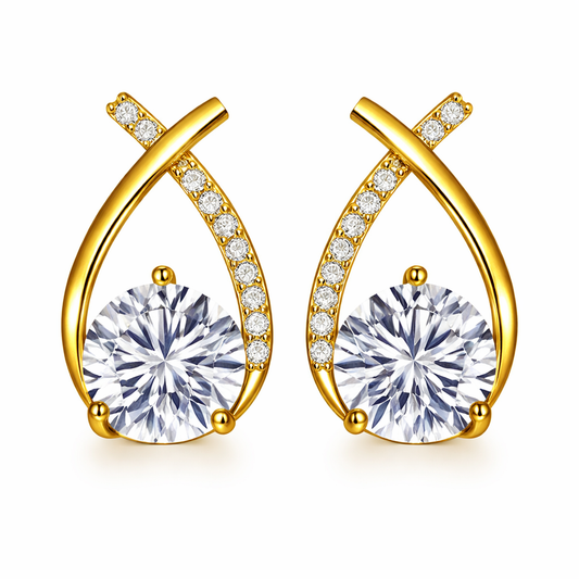 Pendientes Elegance Cruzada