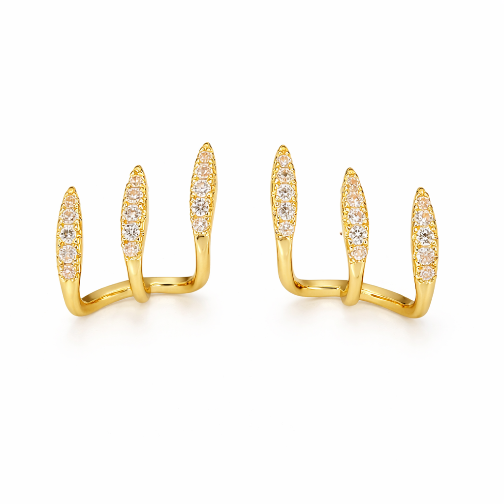 Pendientes Ear Cuff Triple