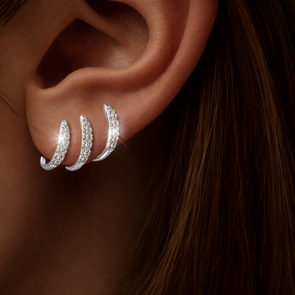 Pendientes Ear Cuff Triple