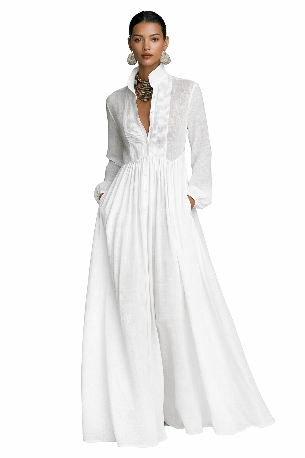 Vestido largo blanco