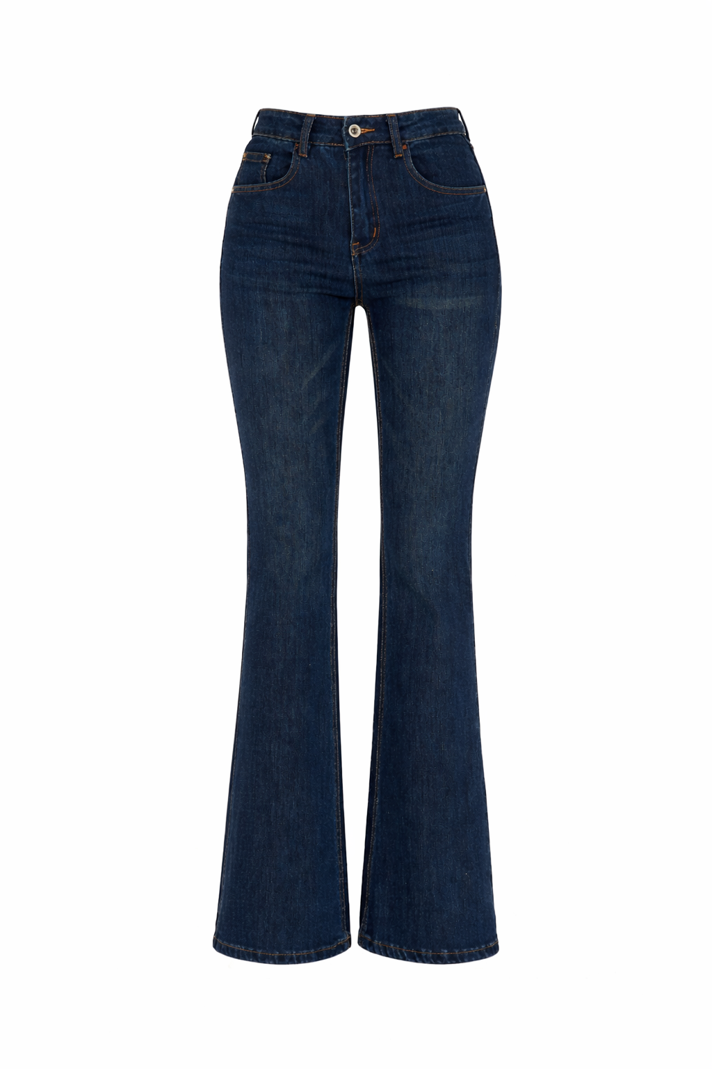 Jeans flare denim azul oscuro