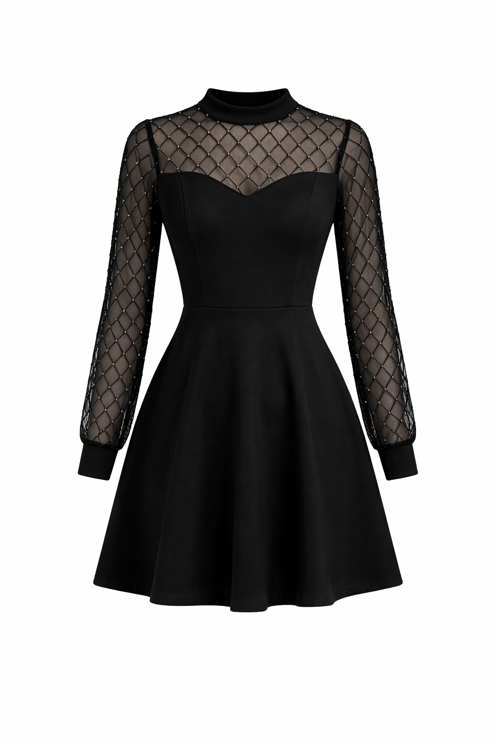 Vestido  con detalles de Perlas