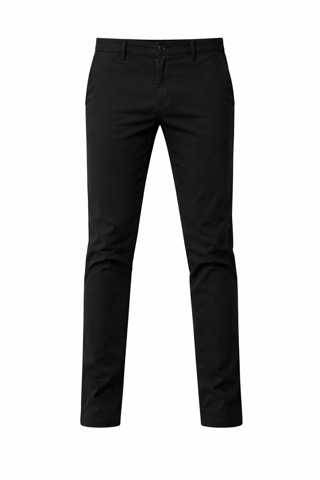Pantalones casuales de hombre en gabardina elástica.
