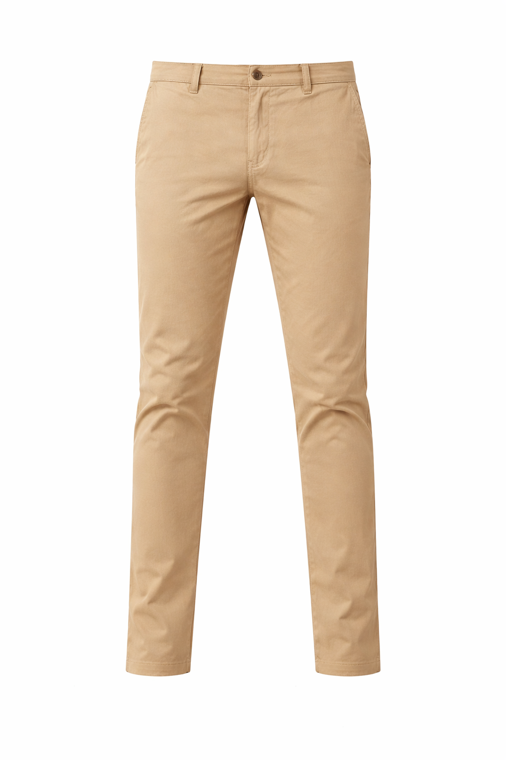 Pantalones casuales de hombre en gabardina elástica.