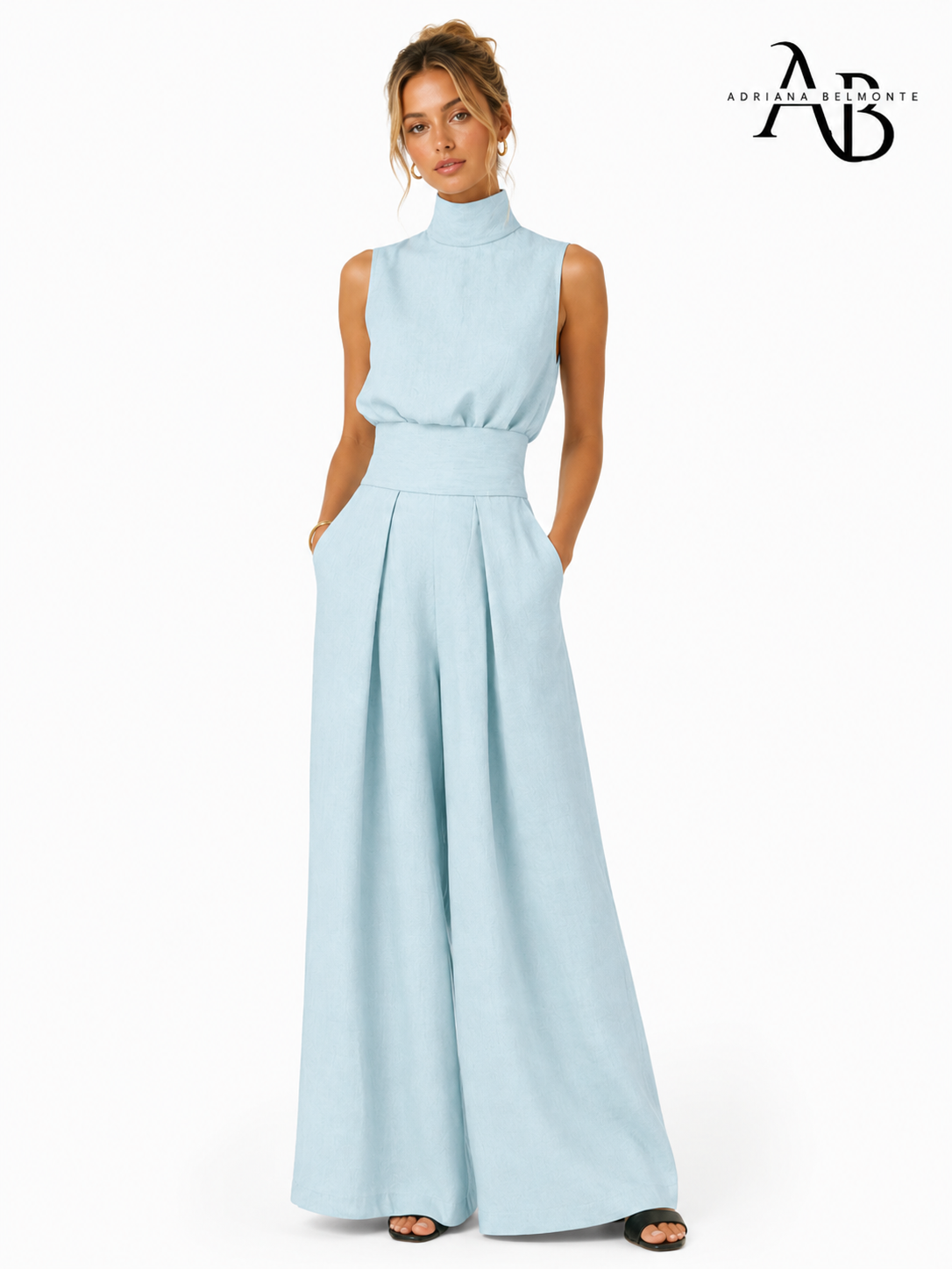 CONJUNTO MINIMALISTA CON PANTALONES ANCHOS