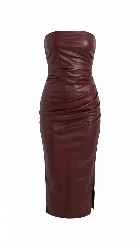 Vestido Bordeaux Sculpt