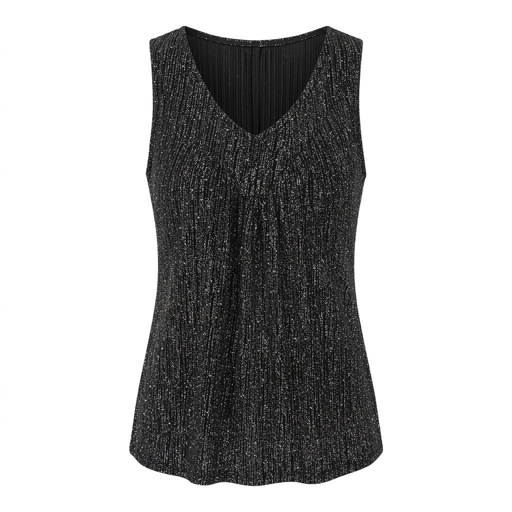 BLUSA DE GALA CON TEXTURA BRILLANTE