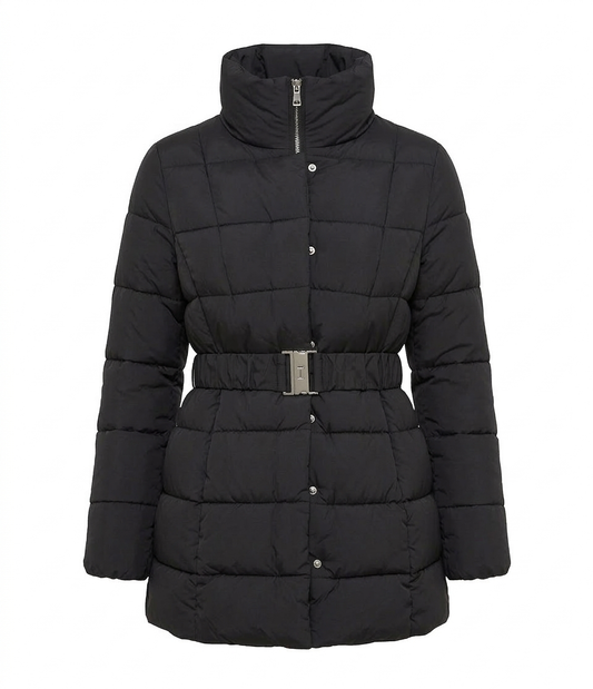 Chaqueta acolchada con cinturón