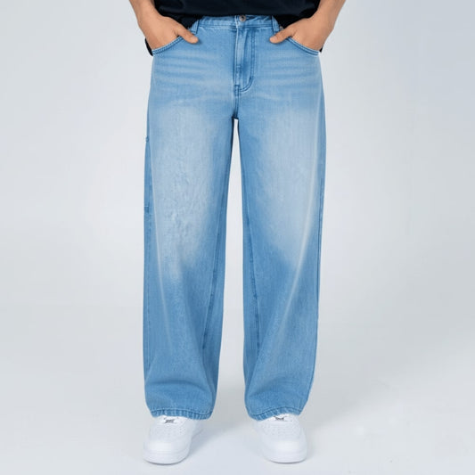 jeans wide leg en denim