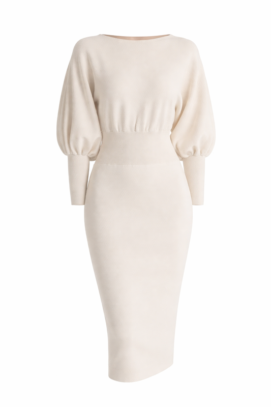 Mathilde™ — Robe midi élégante confortable intemporelle