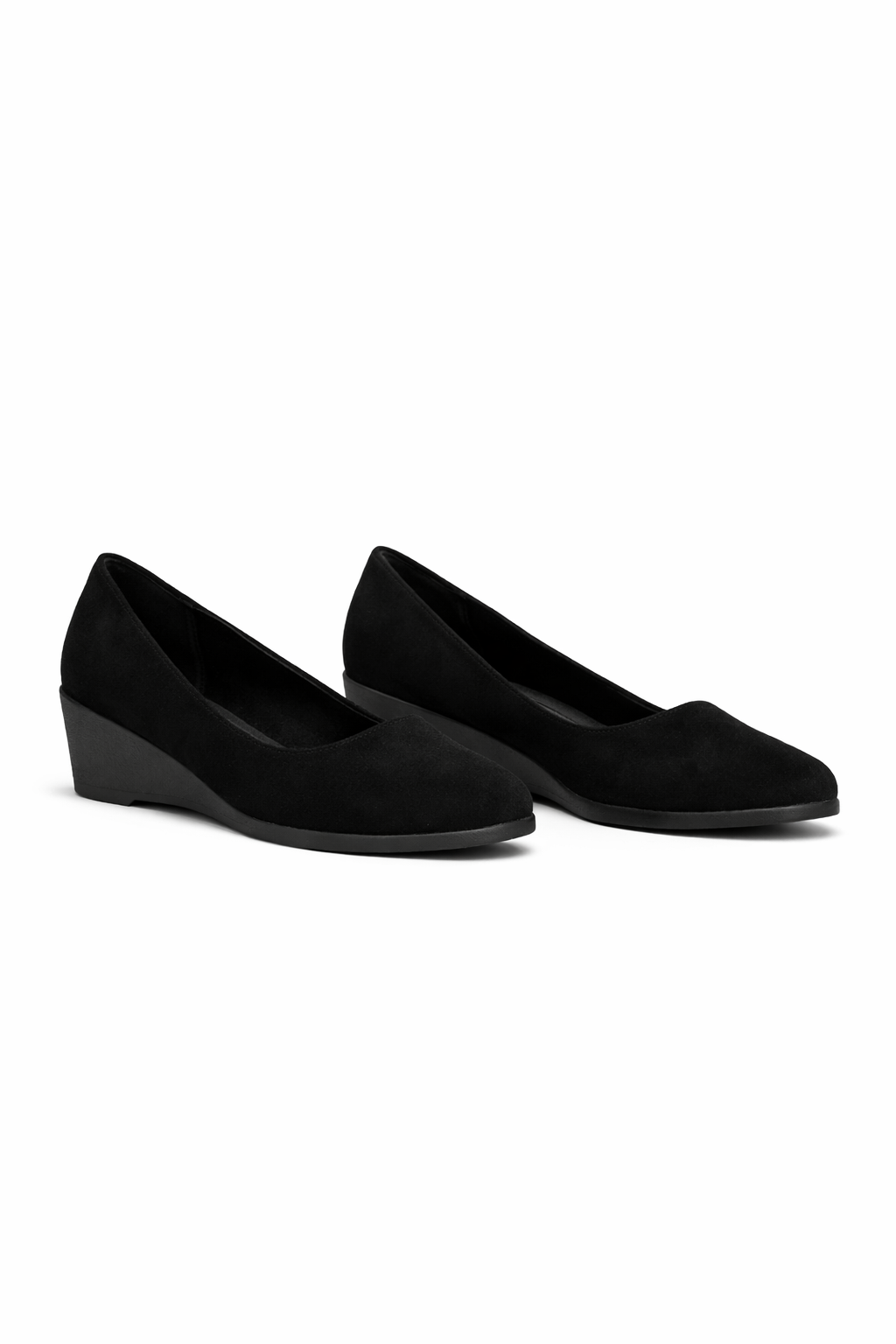 Mocasines Negros de Cuña